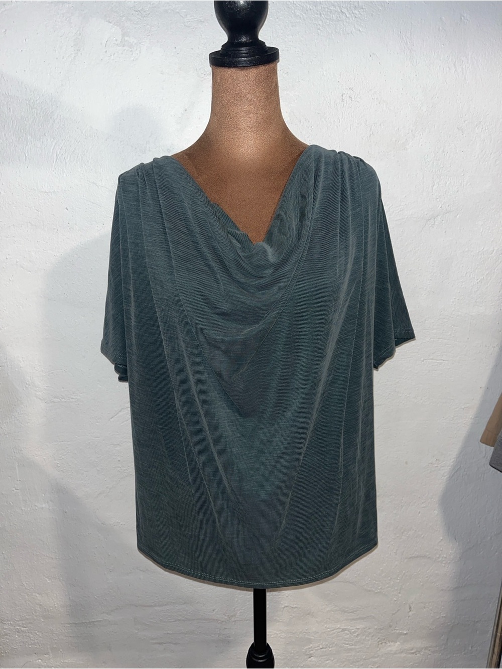 Green Envelope Aqua Blouse